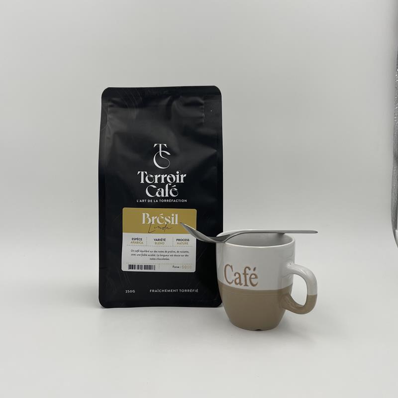 Café torréfié Arabica - Brésil Linda (250g, Moulu) - Photo 1