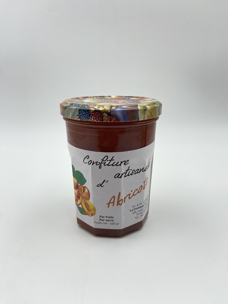 Confiture artisanale d&#39;Abricots - La Framboiseraie (460g) - Photo 1