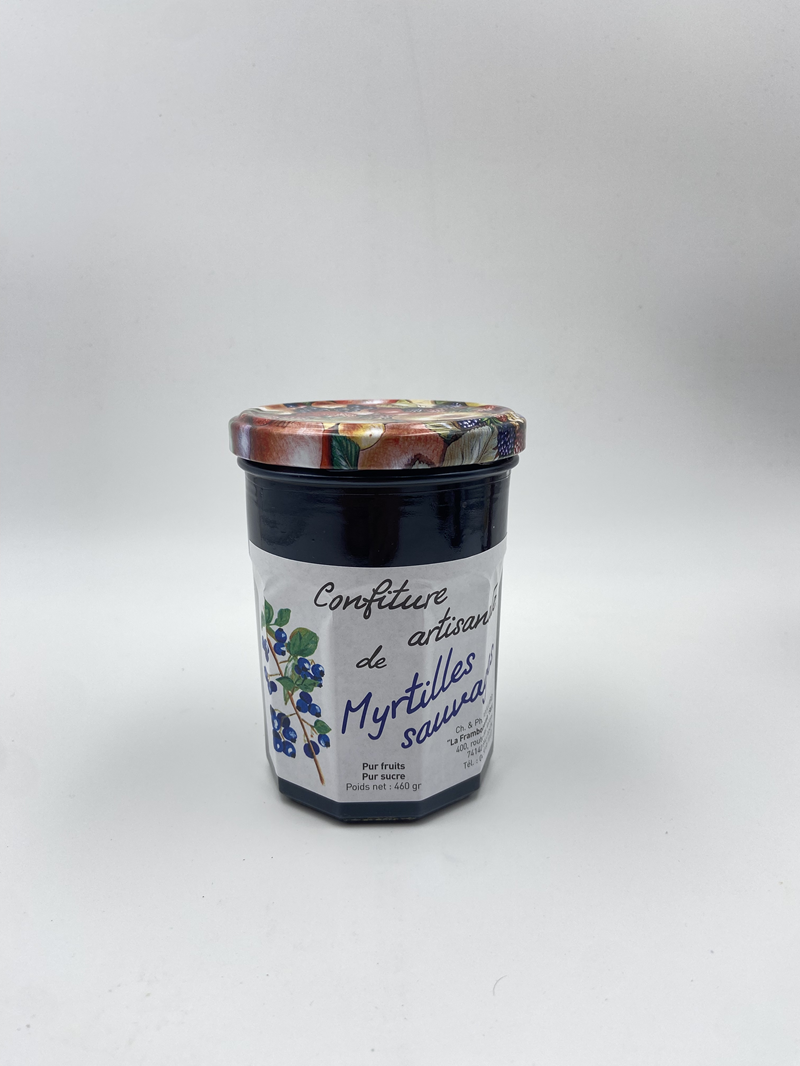 Confiture artisanale de Myrtilles sauvages (460g) - Photo 1