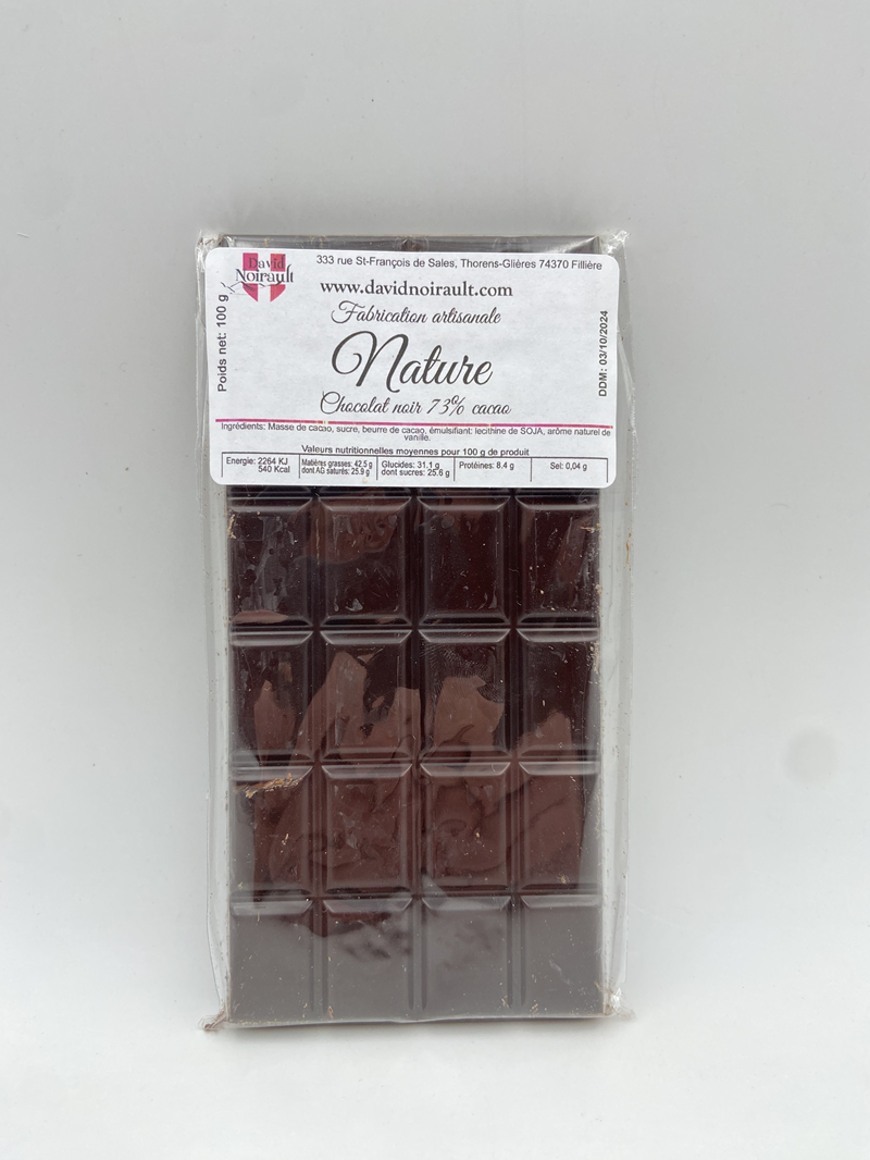 Nature - chocolat noir 73% cacao