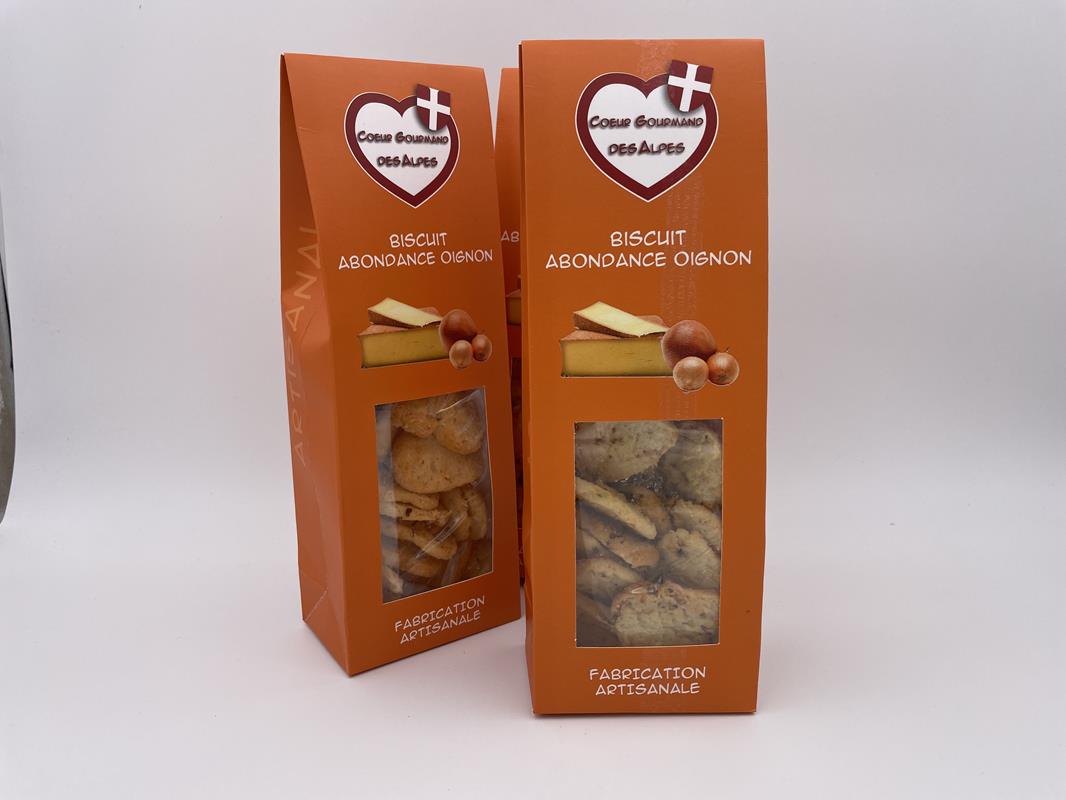 Biscuits Abondance Oignon &quot;Coeur Gourmand&quot;