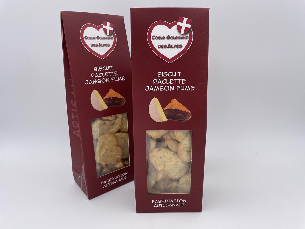 Biscuits Raclette Jambon fum&#233; &quot;Coeur Gourmand&quot;